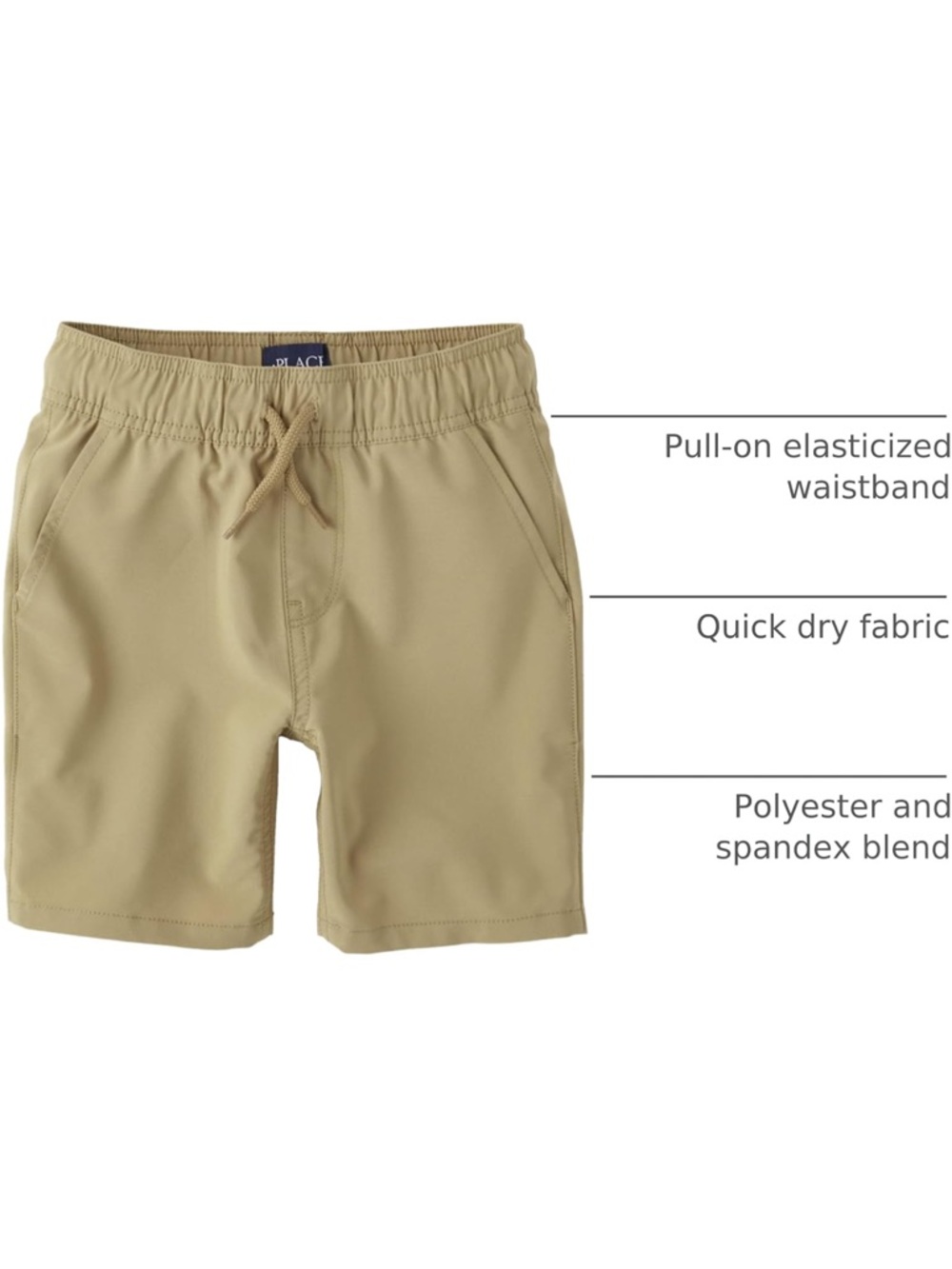 Lot of 4 Boys' Uniform Quick Dry Jogger Shorts from The Children’s Place